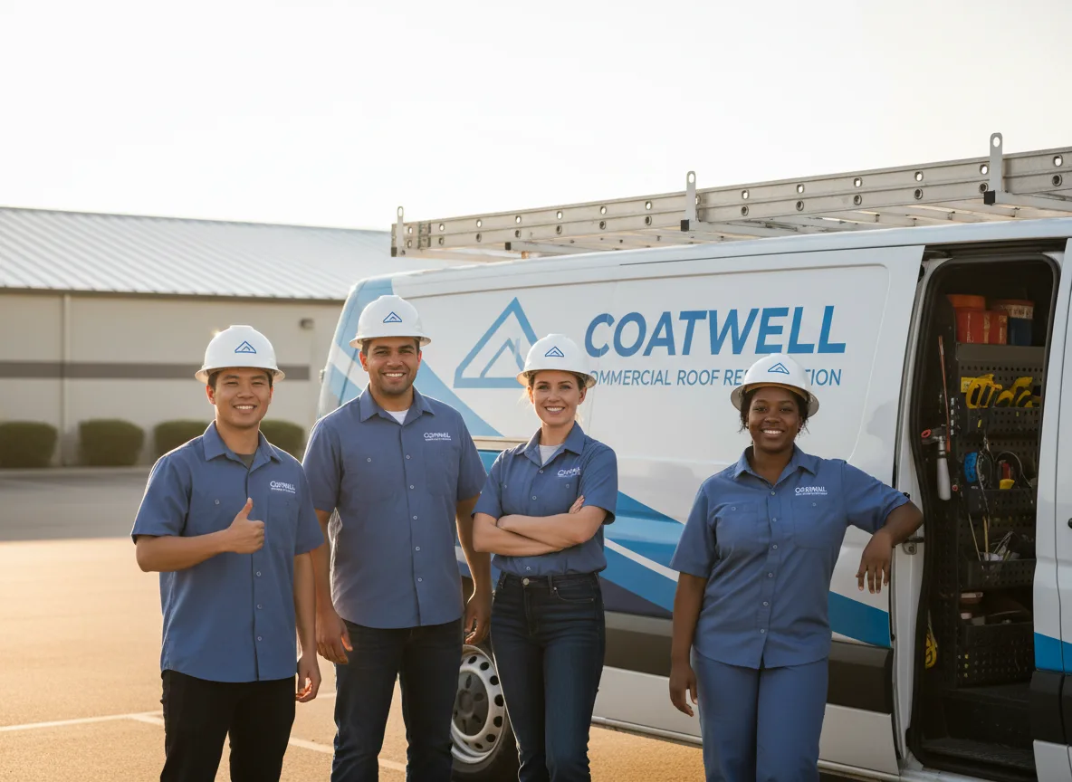 Commercial roof coating company in Twin Oaks, OK